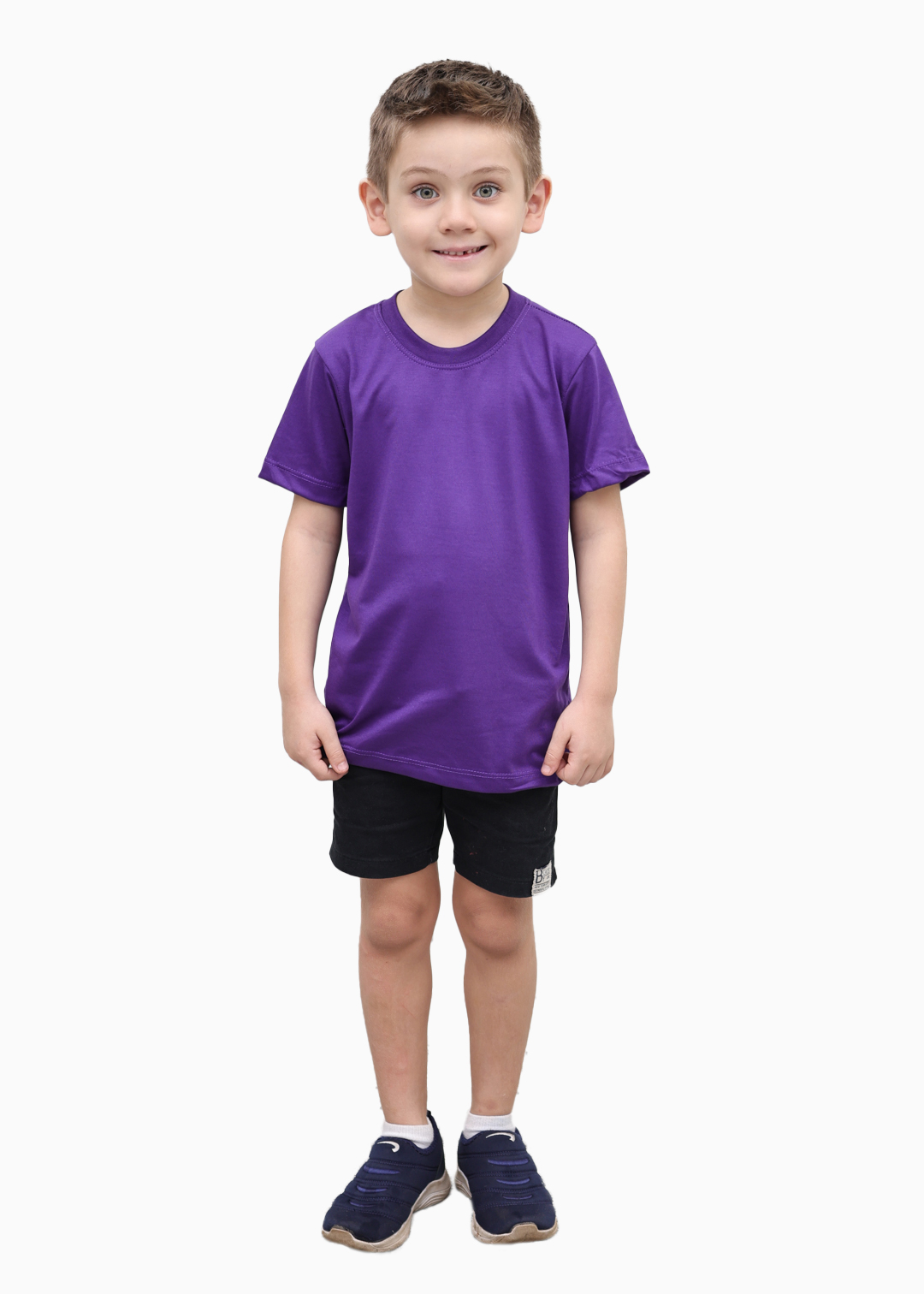 Camiseta Masculina Básica Roxo Algodão