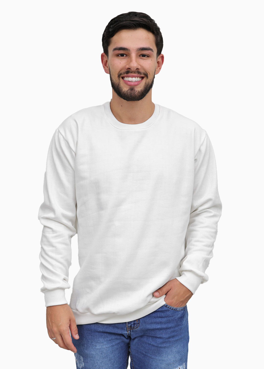 Moletom Masculino Careca Off White Algodão