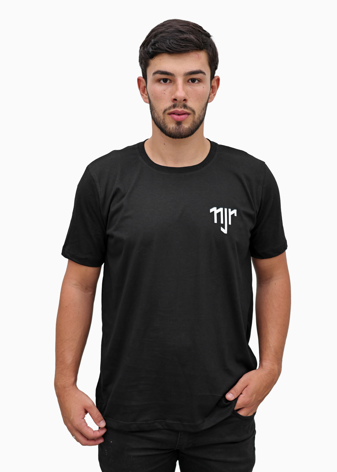 Camiseta Masculina Básica Preto Neymar Junior Algodão
