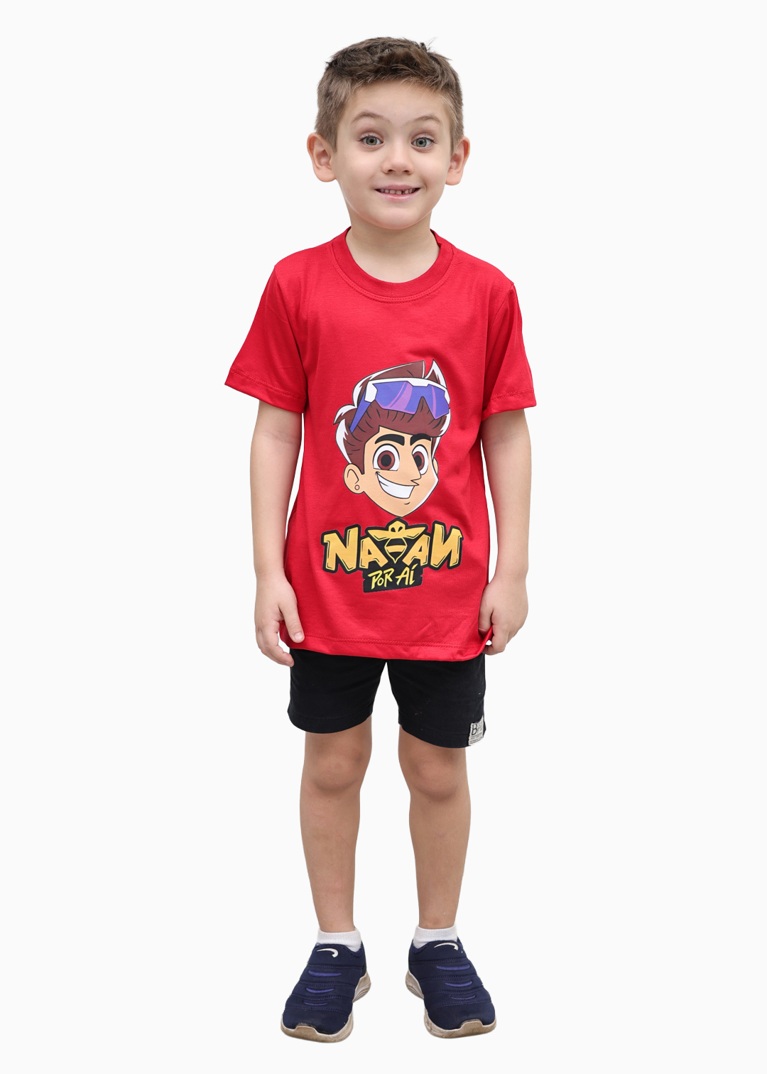 Camiseta Infantil Básica Vermelho Natan Algodão