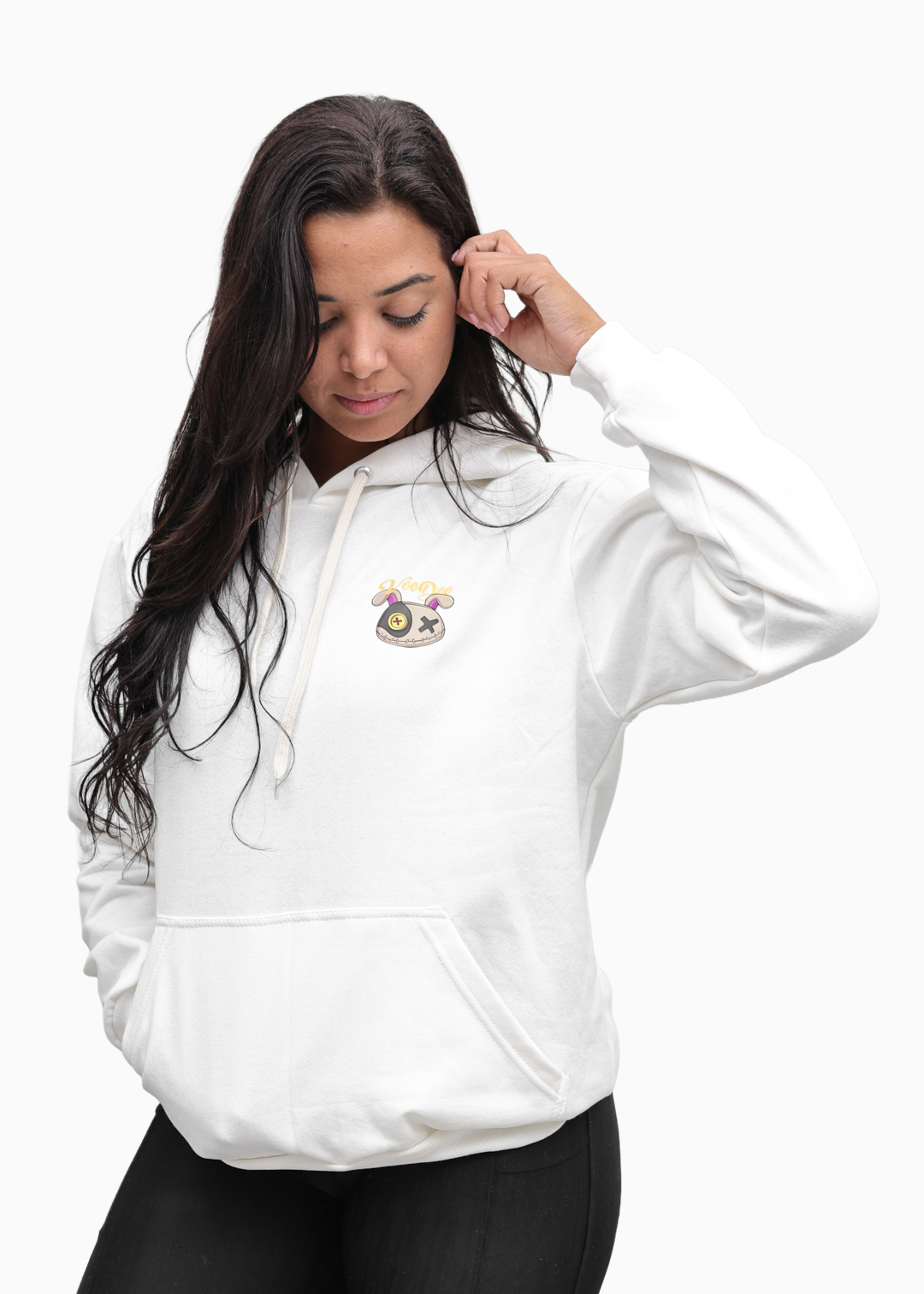 Moletom Feminino Canguru Branco Voodoo Algodão