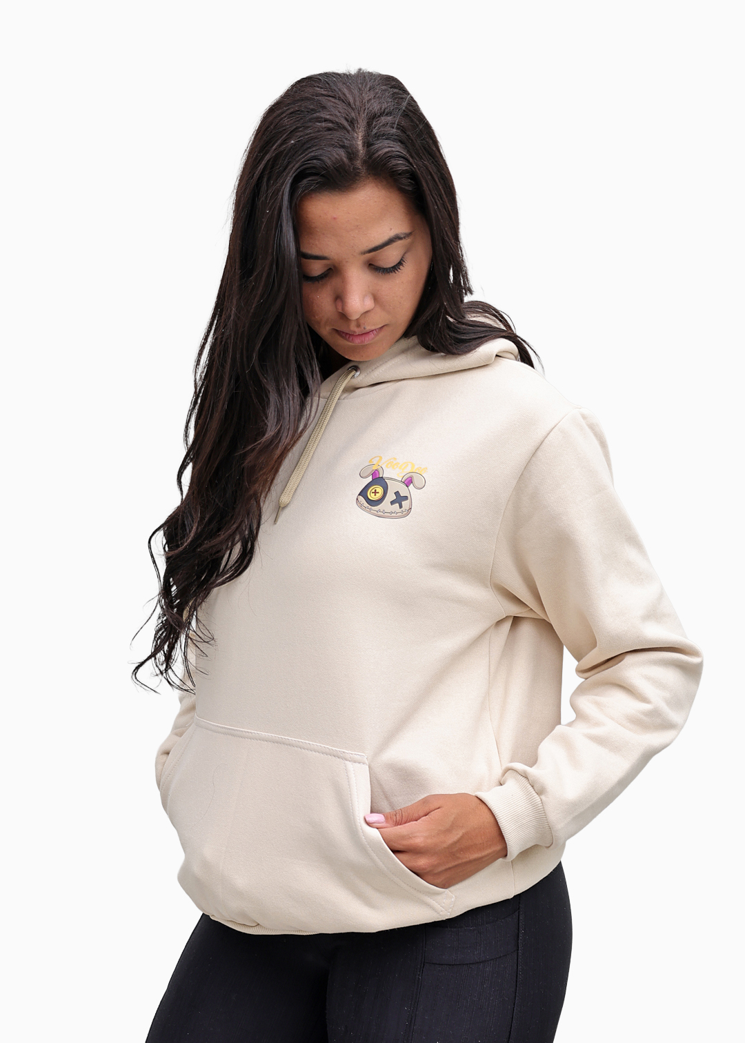 Moletom Feminino Canguru Caqui Voodoo Algodão